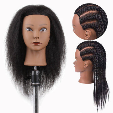 16Inch Mannequin Head Styling Training Head Hairdresser Cosmetology Mannequin Manikin Training Dolls Head